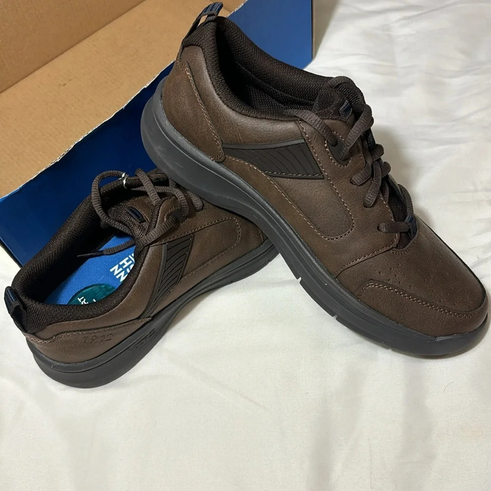Nunn Bush Men's Kore Elevate Brown Moc Toe Oxford - Picture 3 of 10